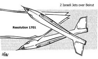 Israeli jets over Beirut