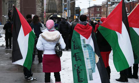Photo-story from the EI: commemoration of Gaza assault all over the globe
