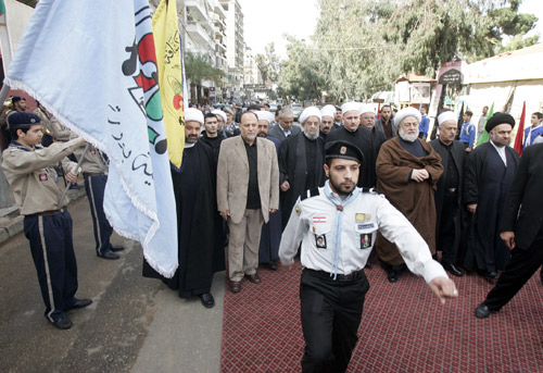 Photo Report: Lebanon’s Religious Leaders Pay Tribute to Hajj Imad