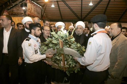 Lebanon’s Religious Leaders Pay Tribute to Hajj Imad Photo Report: Lebanon’s Religious Leaders Pay Tribute to Hajj Imad