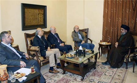 Hizbullah SG Sayyed Nasrallah Receives PSP Leader Jumblatt
