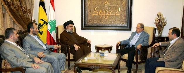 Hizbullah SG Receives General Michel Aoun