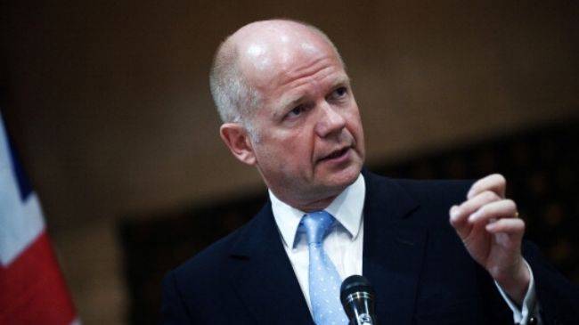 Hague: Britain Supported Syrian Rebels, Calls China, Britain to Follow Lead 