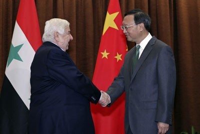 China Rejects Unilateral Sanctions on Syria, al-Moallem Confirms Support to Annan Plan