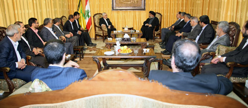 Sayyed Nasrallah Receives Iranian 1st VP Rahimi, Thanks Iran for Supporting Lebanon 