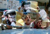 Lebanese celebrate the Resistance's Operation Recalling Images of July 12, 2006