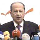 Aoun: I defend resistance arms since they benefit Lebanon