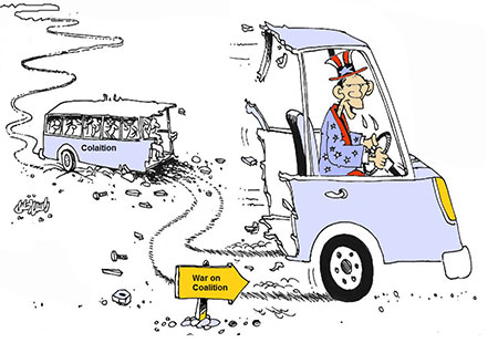US coalition and isil