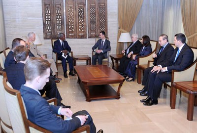 Al-Assad: Success of Annan’s Plan Depends on Halting Arms’ Smuggling, Terrorism