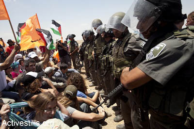 Hundreds Protest “Israeli” Plan to Demolish Palestinian WB Village