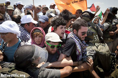 Hundreds Protest “Israeli” Plan to Demolish Palestinian WB Village