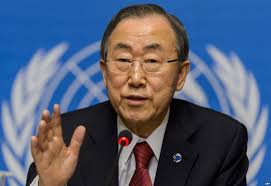 UN chief Ban Ki moon