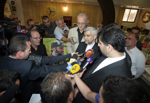 Jalili Visits Martyr Moghnieh Rest Place: Islamic Resistance Model for Entire World