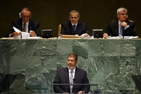 Mursi Opposes Military Intervention in Syria, Al-Quds Capital of Palestine 
