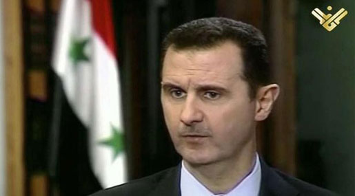 Assad: Hizbullah Fights ’Israeli’ Enemy, Events in Syria Aim to Strangle Resistance