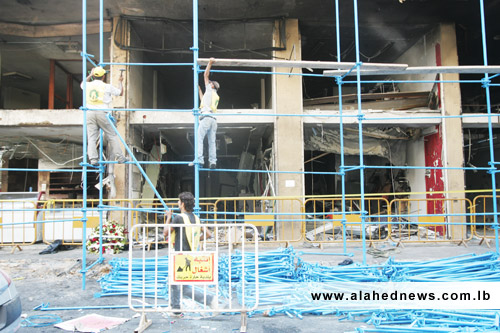 Photo Report: Reconstruction Ongoing in Roweis- Dahiyeh Explosion Site