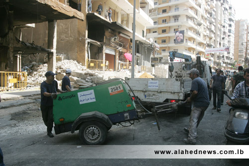 Photo Report: Reconstruction Ongoing in Roweis- Dahiyeh Explosion Site