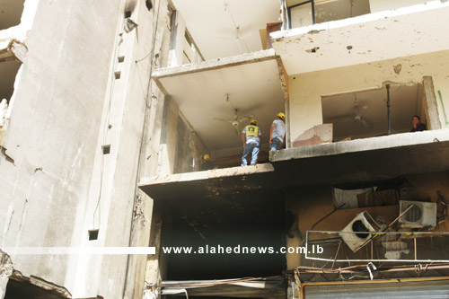 Photo Report: Reconstruction Ongoing in Roweis- Dahiyeh Explosion Site