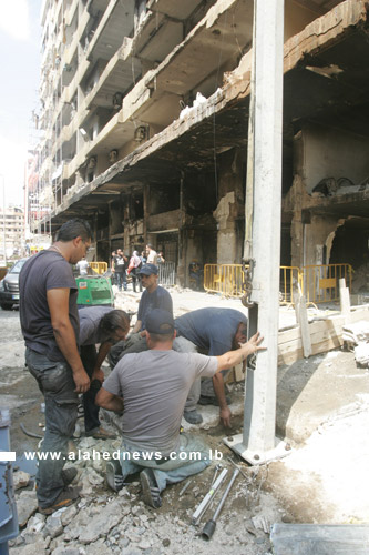 Photo Report: Reconstruction Ongoing in Roweis- Dahiyeh Explosion Site