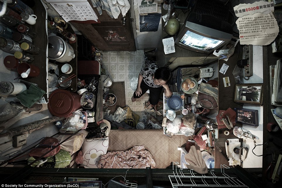 Slum Families Squeeze Their Lives into Tiny Apartments: Hong Kong