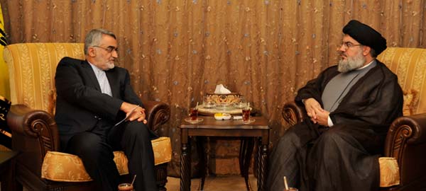 Sayyed Nasrallah, Boroujerdi Meet, Discuss Latest Developments