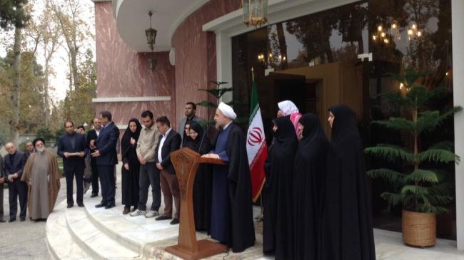 Sheikh Rouhani Press Conference Rouhani: Hails Iran Achievement, Congrats Leader on Nuclear Deal
