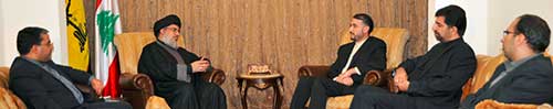 Sayyed Nasrallah, Abdollahian Meet, Discuss Twin-Blasts, Latest Developments 