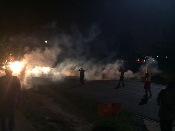 Police Teargas Crowds Protesting Killing of Missouri Teenager