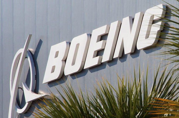 Boeing sign