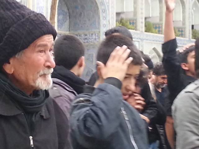 Commemorating Ashoura at Imam Reza Shrine in Iran