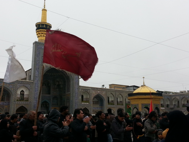 Commemorating Ashoura at Imam Reza Shrine in Iran