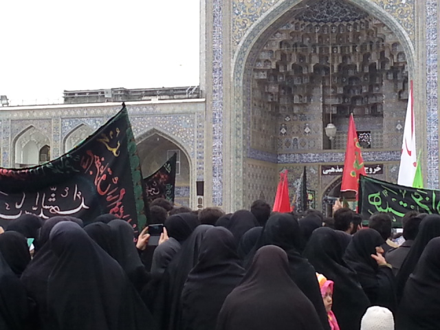 Commemorating Ashoura at Imam Reza Shrine in Iran