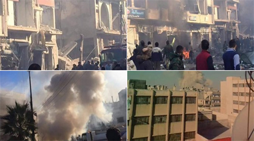 Multiple Deaths Following Triple Terror Attack in Homs, Syria Multiple Deaths Following Triple Terror Attack in Homs, Syria
