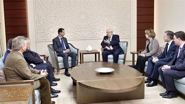 French Delegation Meets Assad