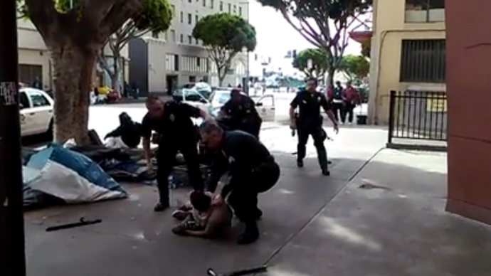 US Police Shoot Homeless Man
