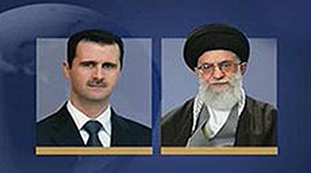 Syrian President Bashar al-Assad and Leader of Islamic Revolution Imam Sayyed Khamenei