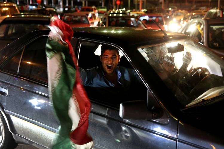 Iranians Celebrate Diplomatic Victory