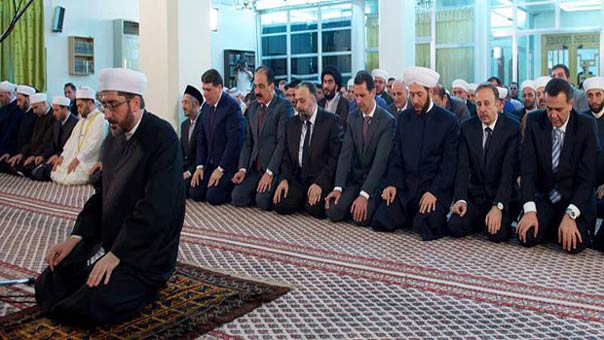 Al-Assad Participates in Eid al-Fitr Prayers
