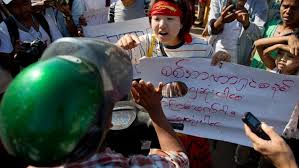 maynmar protests