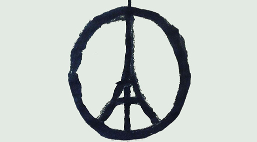 Eiffel Tower as Peace Symbol Goes Viral
