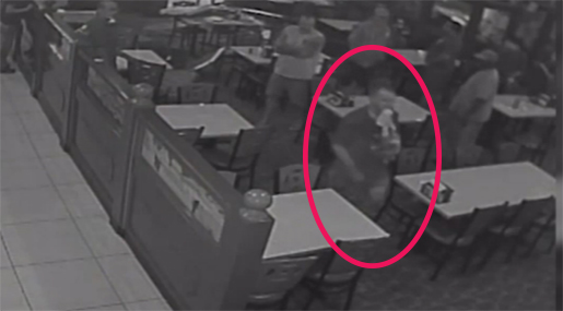 Dinner Surprise: Burglary Suspect Drops in Through Ceiling