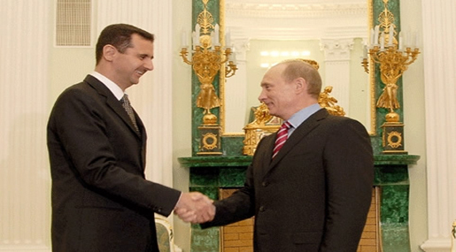Syrian President Bashar al-Assad and Russian President Vladimir Putin