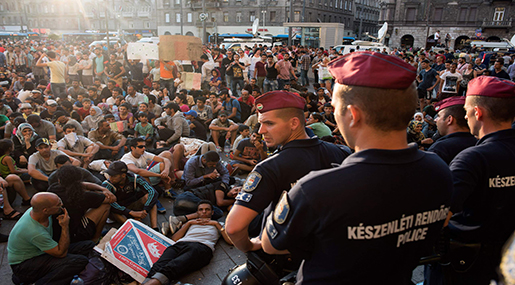Refugees at Budapest 