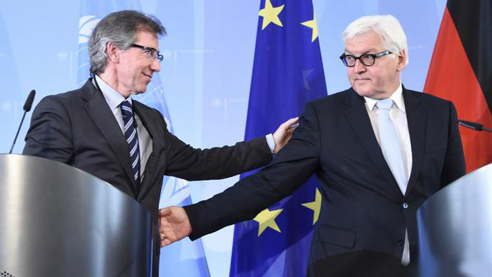 Bernardino Leon and Frank-Walter Steinmeier