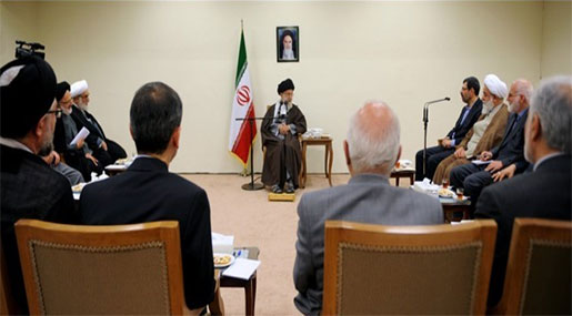 Leader of the Islamic Revolution His Eminence Imam Sayyed Ali Khamenei and CIIMP members