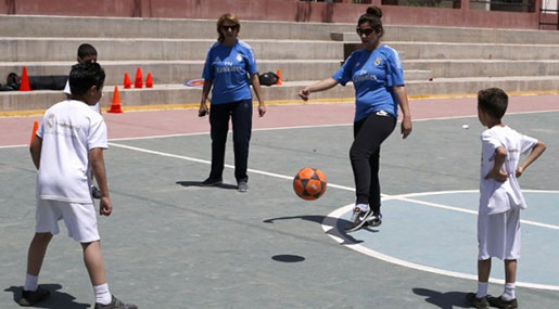 Real Madrid Trains Palestinian Refugee Camp Coaches