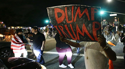 Violence Follows California Trump Rally, 17 Arrested
