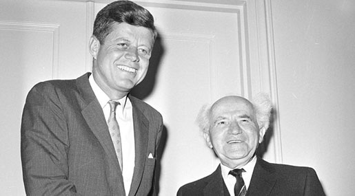 US President John F. Kennedy and 