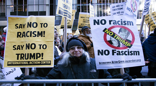 New Yorkers Rally against ’Racist’ Trump
