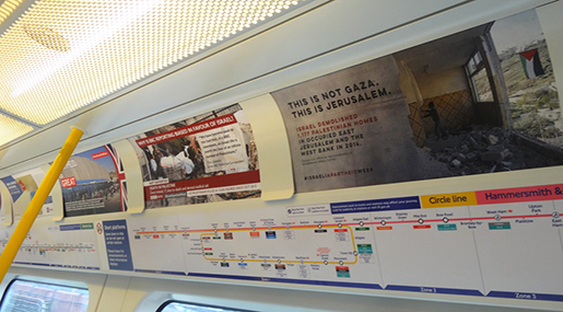 London Underground Trains: Boycott Apartheid ’Israel’
